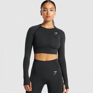 Gymshark VITAL SEAMLESS 2.0 LONG SLEEVE CROP TOP